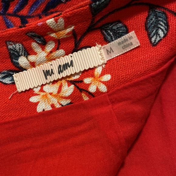 Mi Ami || Floral High Waisted Mini skirt - Picture 5 of 7